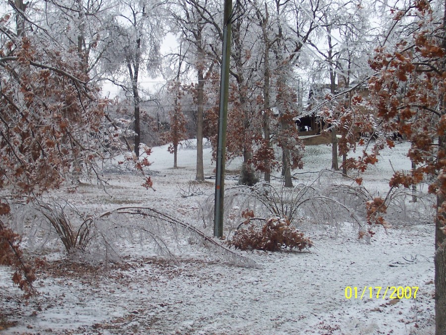 Marshfield, MO: aserious ICE storm came through in Jan 2007