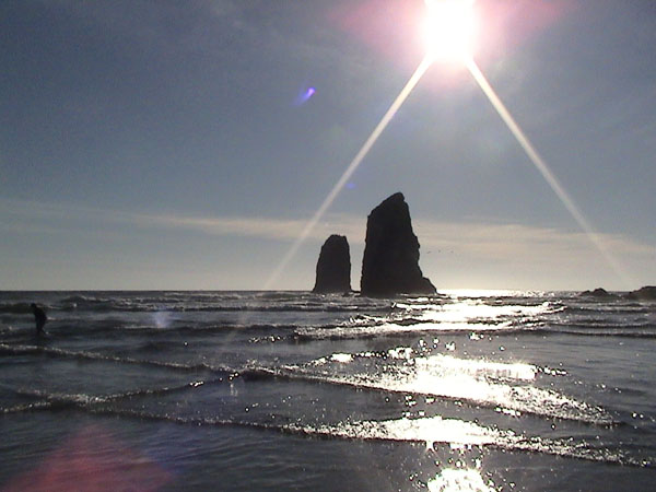 Cannon Beach, OR : The Beach Sunspot