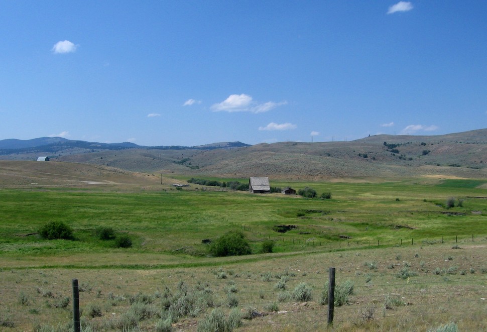 Drummond, MT Farm north of Drummond... photo, picture, image (Montana