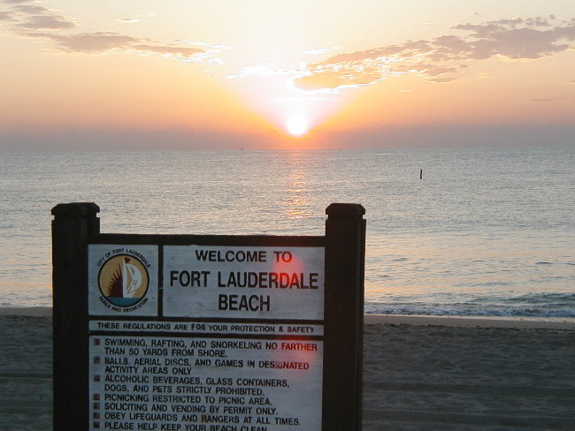 Fort Lauderdale, FL : Sunrise in Fort Lauderdale