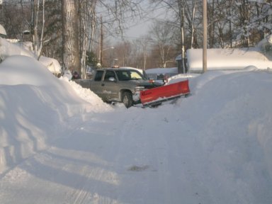Sylvan Beach, NY : Heavy Snowfall February 2007
