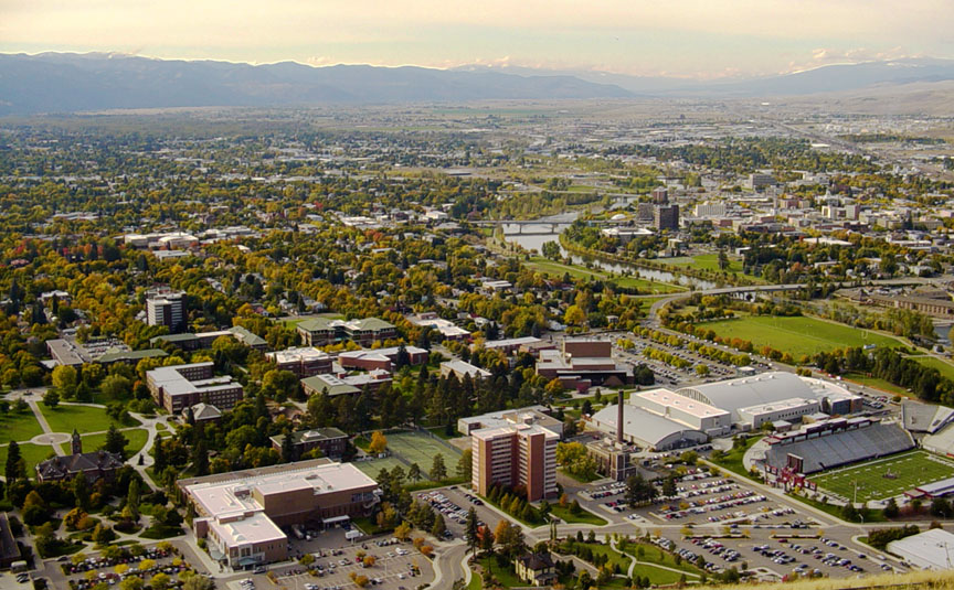 Missoula, MT: Missoula atop the M-Trail