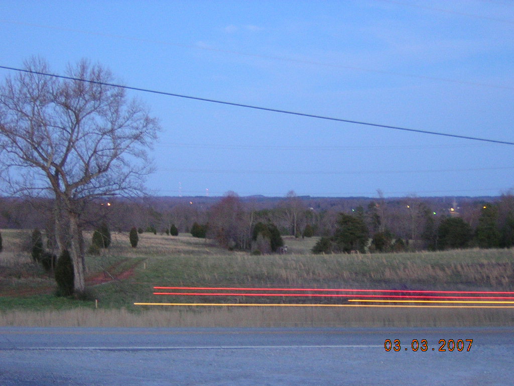 Gaffney, SC: Waiting for the Lunar Eclipse, Green River Estates, Macedonia/Love Springs/Sunny Slope/Thicketty...3-3-2007