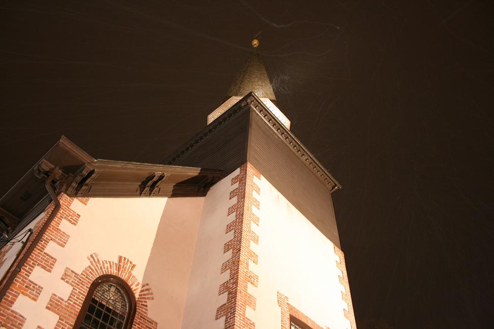 Fishkill, NY : snowy night on main street in fishkill