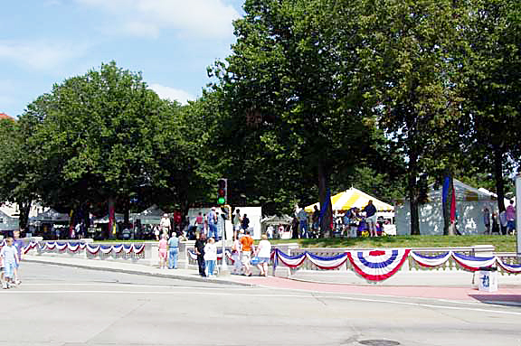 St. Joseph, MO: Westward Ho Celebration in City Center Park July 2004