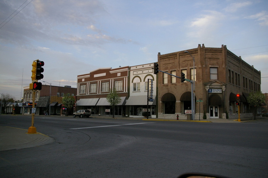 Herrin, IL: a section of Main St. in Herrin