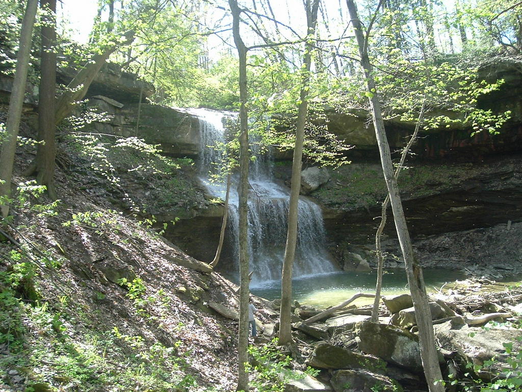 Poland, OH : Waterfall just outside Poland-about two miles east