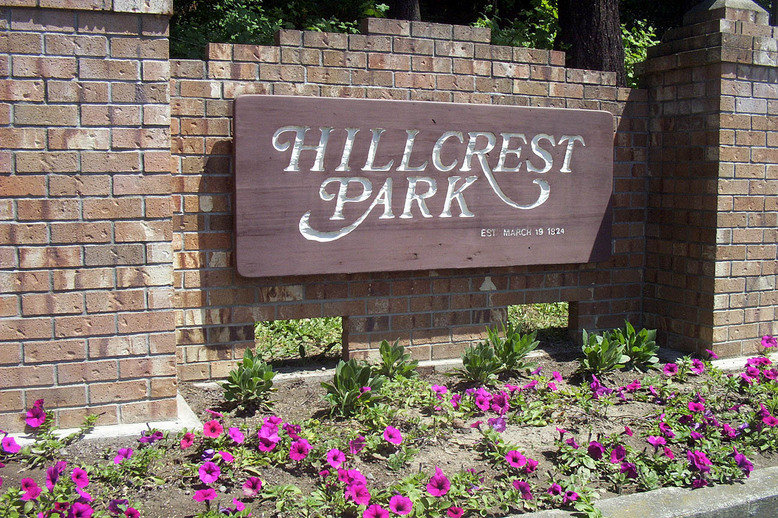 Mount Vernon, WA: Hillcrest Park Sign