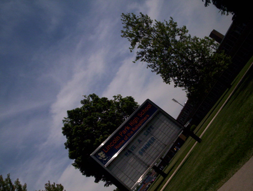 Lincoln Park, MI: The High School marquee