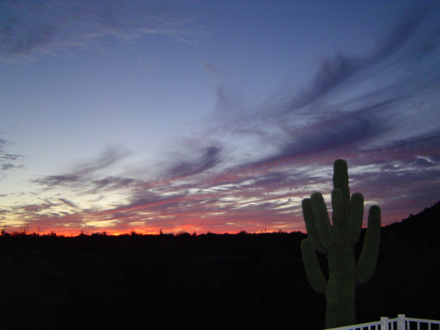 Scottsdale, AZ: Sunset from Stiel Mountain in Scottsdale