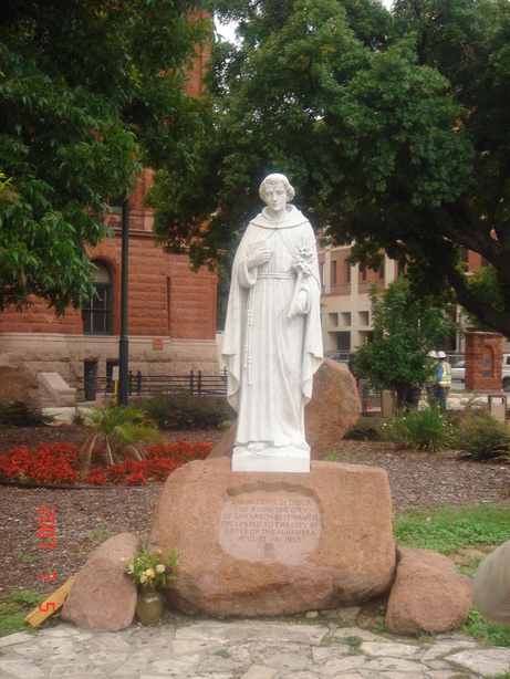 San Antonio, TX: Saint Anthony, whom the city is named for