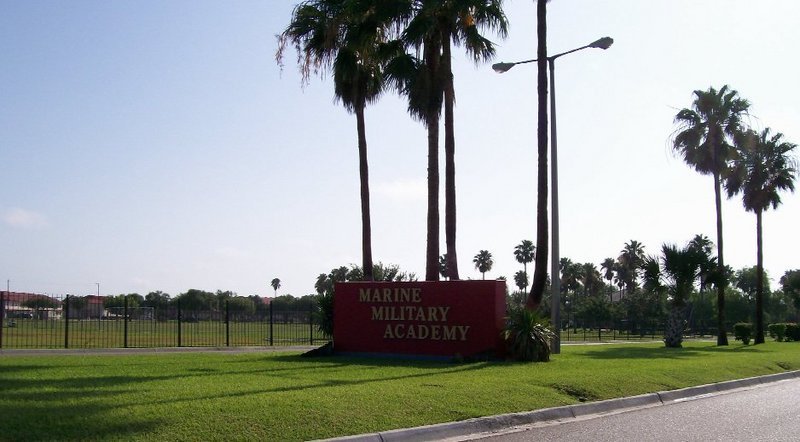 Harlingen, TX: Marine Military Academy entrance