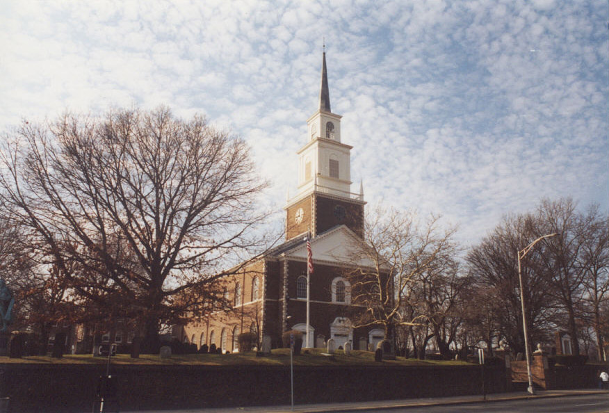 Orange, NJ: Shot of First Presbyterian Church, Main Street and Scotland Road