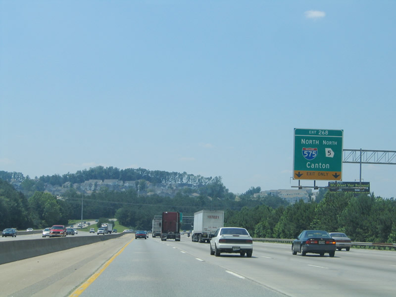 Canton, GA: interstate I-575