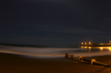Pacifica, CA: Pacifica pier at night
