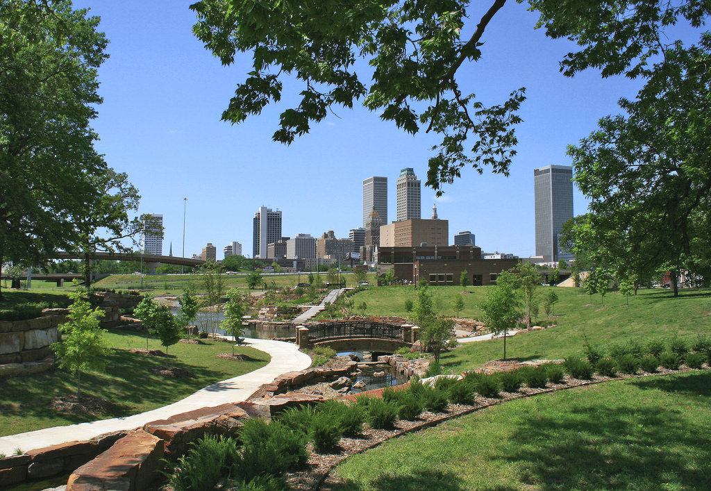 Tulsa, OK Downtown Tulsa from apartments photo, picture, image