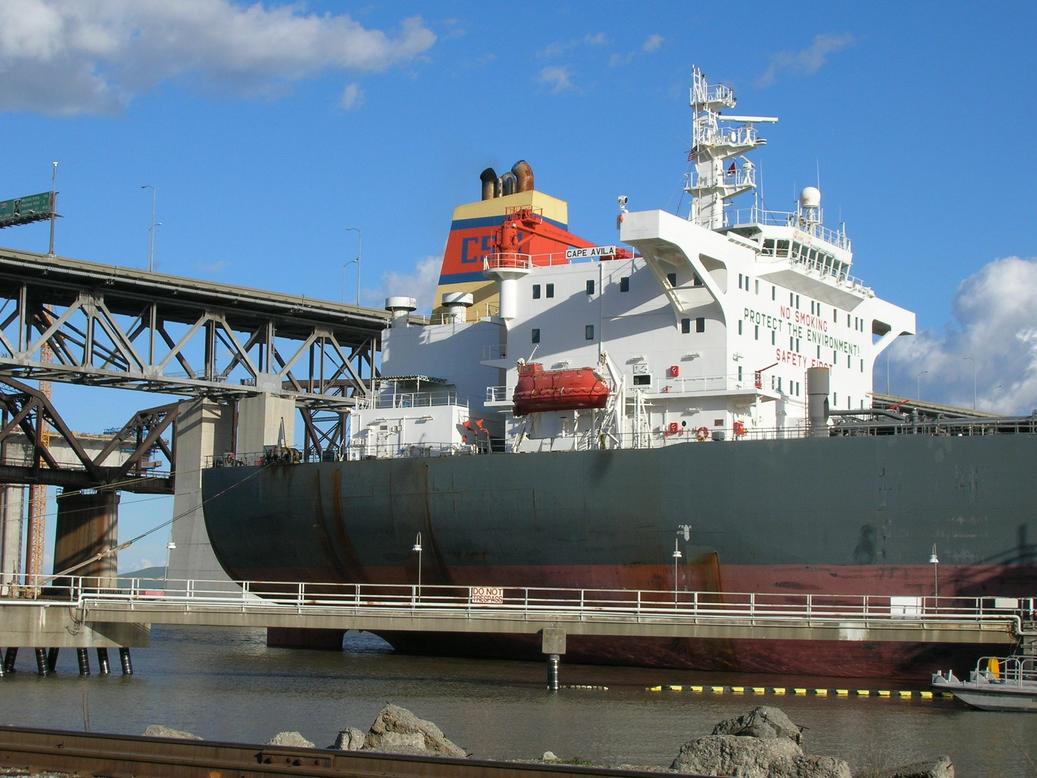 Benicia, CA : Ship At The Docks