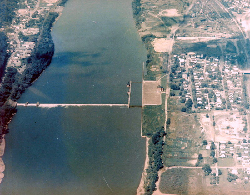 McMechen, WV: Lock #13 Ohio River and McMechen about 1950