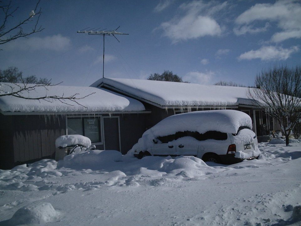 Snowflake, AZ: The BIG snow in March of 2006 (very rare!)