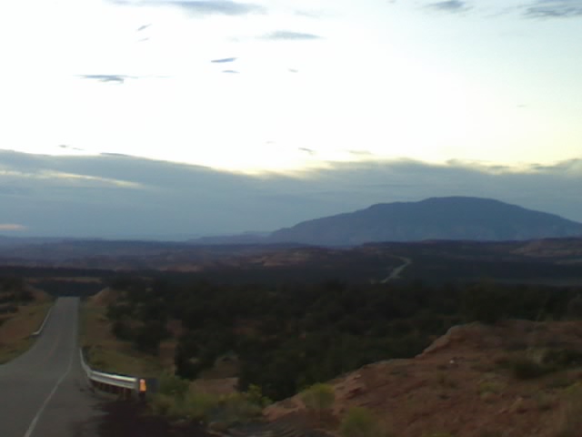 Navajo Mountain, UT : Navajo Mountain, Utah with the evening dawn