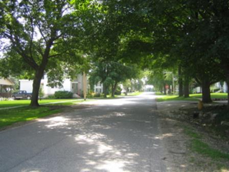 Nashua, IA: Tree lined streets in Nashua Iowa