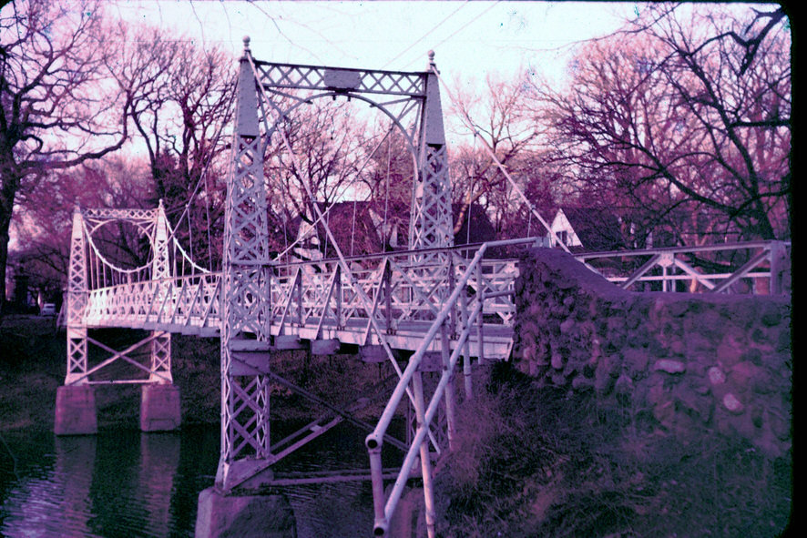 Valley City, ND: Foot bridge leading from the college to town around 1954-56