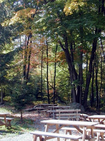 Carmel Hamlet, NY : Diaing area at monastery in Carmel, NY