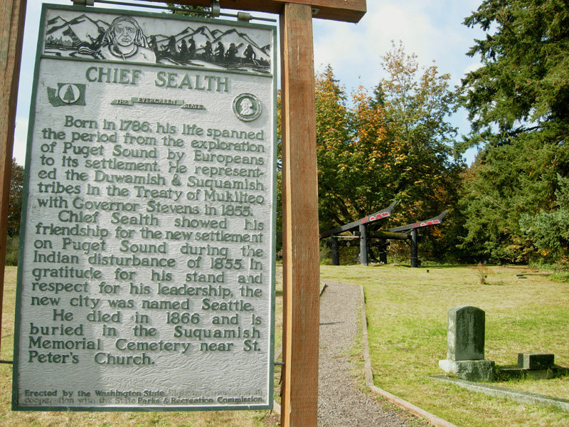 Suquamish, WA : Chief Sealth's Grave - Suquamish WA