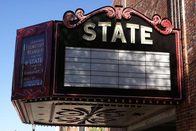 Kingsport, TN: State Theatre Marquee, Downtown Kingsport
