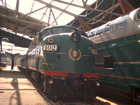 St. Louis, MO: old trains at St Louis Union Station