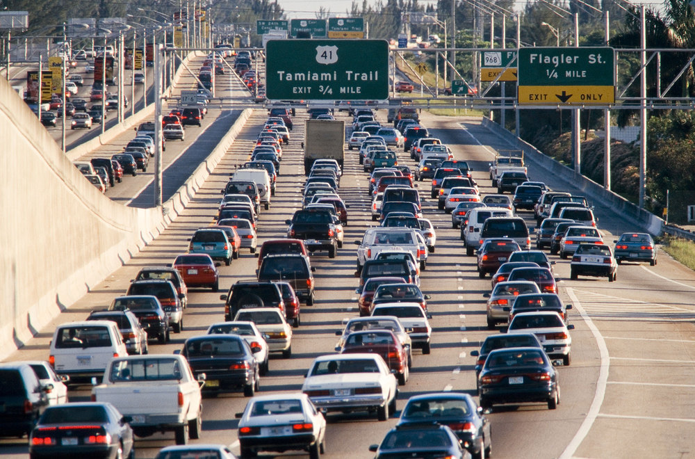 Miami, FL Normal Rush Hour Traffic In Miami photo, picture, image