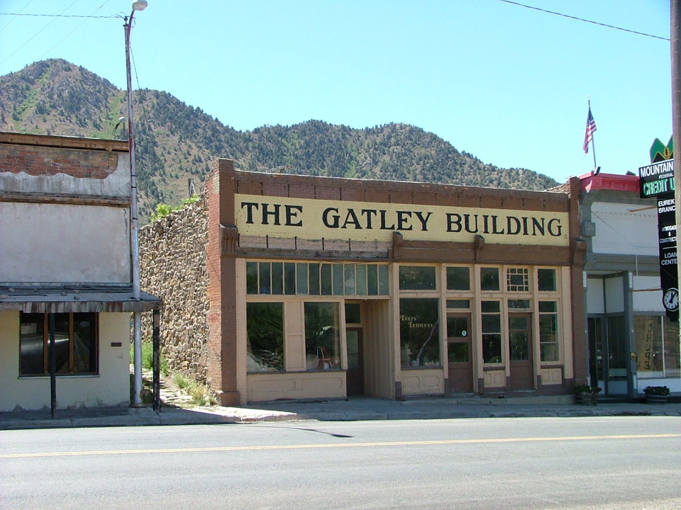 Eureka, UT: The Gatley Building on Main street