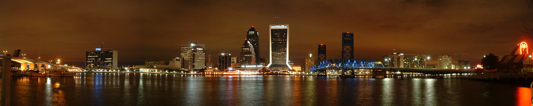 Jacksonville, FL : Skyline of Northbank, 2008