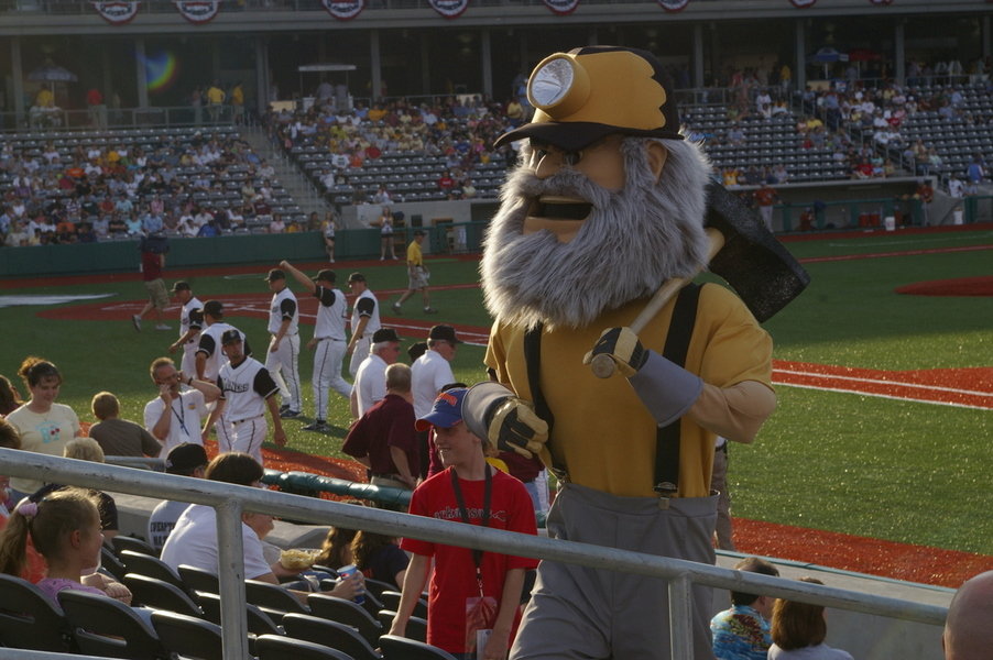 Marion, IL: Big John Mascot of the Southern Illinois Miners baseball team
