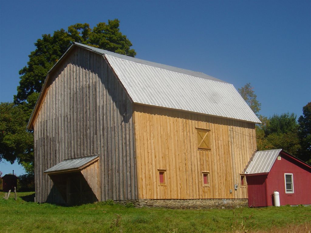 German, NY: Old barn from around 1900, restored in 2007