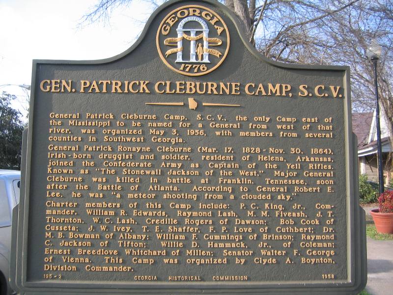 Dawson, GA : Sons of Confederate Veterans Historic Marker