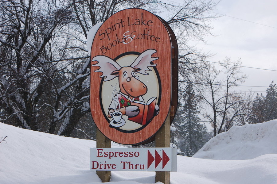 Spirit Lake, ID : Local book store and coffee shop in spirit lake