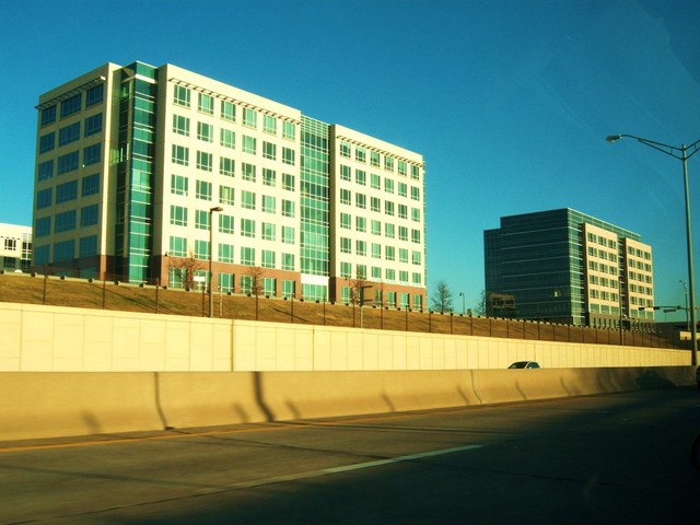Plano, TX: Buildings along the Tollway