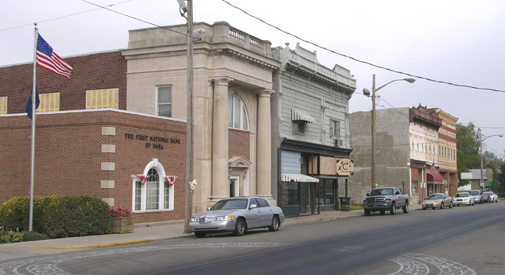 Dana, IN: Main Street (Maple Street)