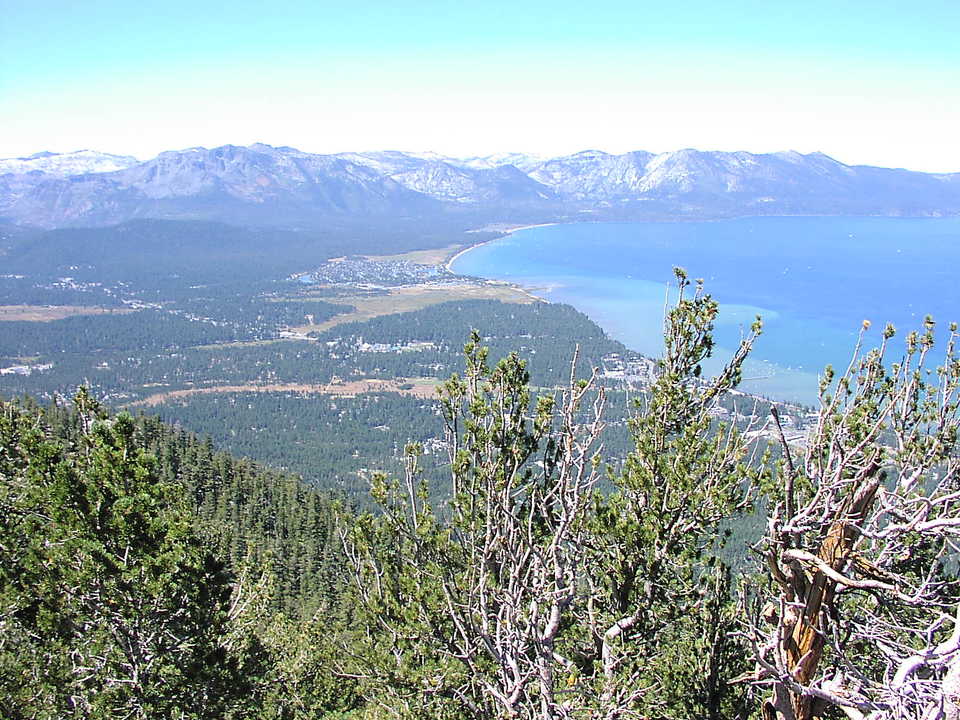 South Lake Tahoe, CA : ... From the Gondola, view to southwest