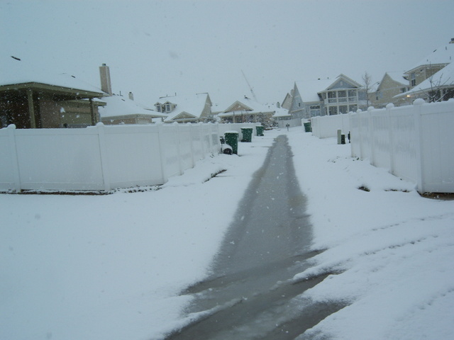 Aubrey, TX March 6th 2008 blizzard in Providence photo, picture