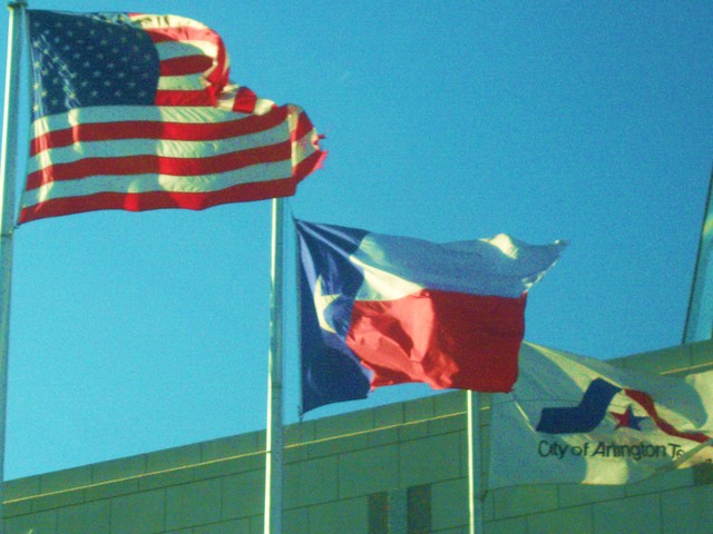 Arlington, TX : Flags at Convention Center