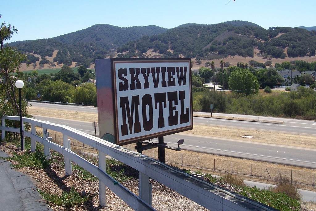 Los Alamos, CA: View from the Skyview Motel, Los Alamos CA
