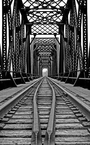 Logansport, IN: Train Bridge in Logansport