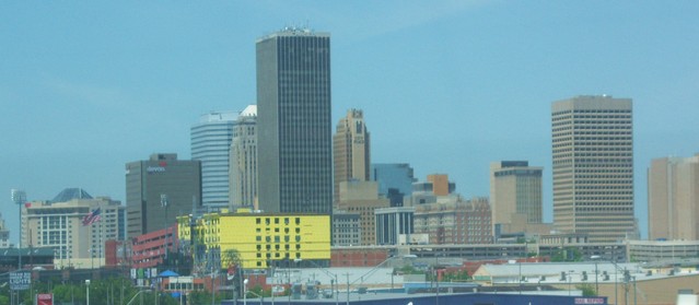 Oklahoma City, OK: Skyline from I-235