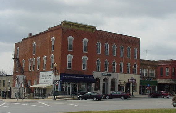 Angola, IN: Southwest side of Town Square