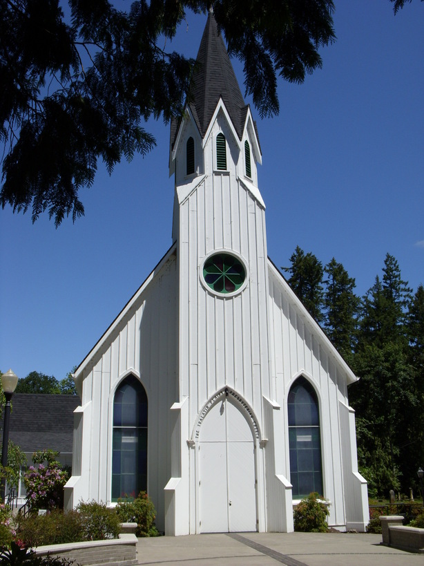 Hillsboro, OR : Old Scotch Church built  1878 in Glencoe Area