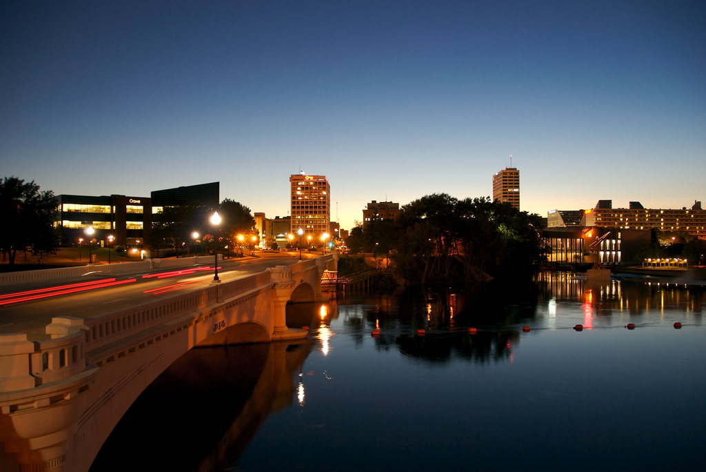 South Bend, IN: Downtown South Bend on the river