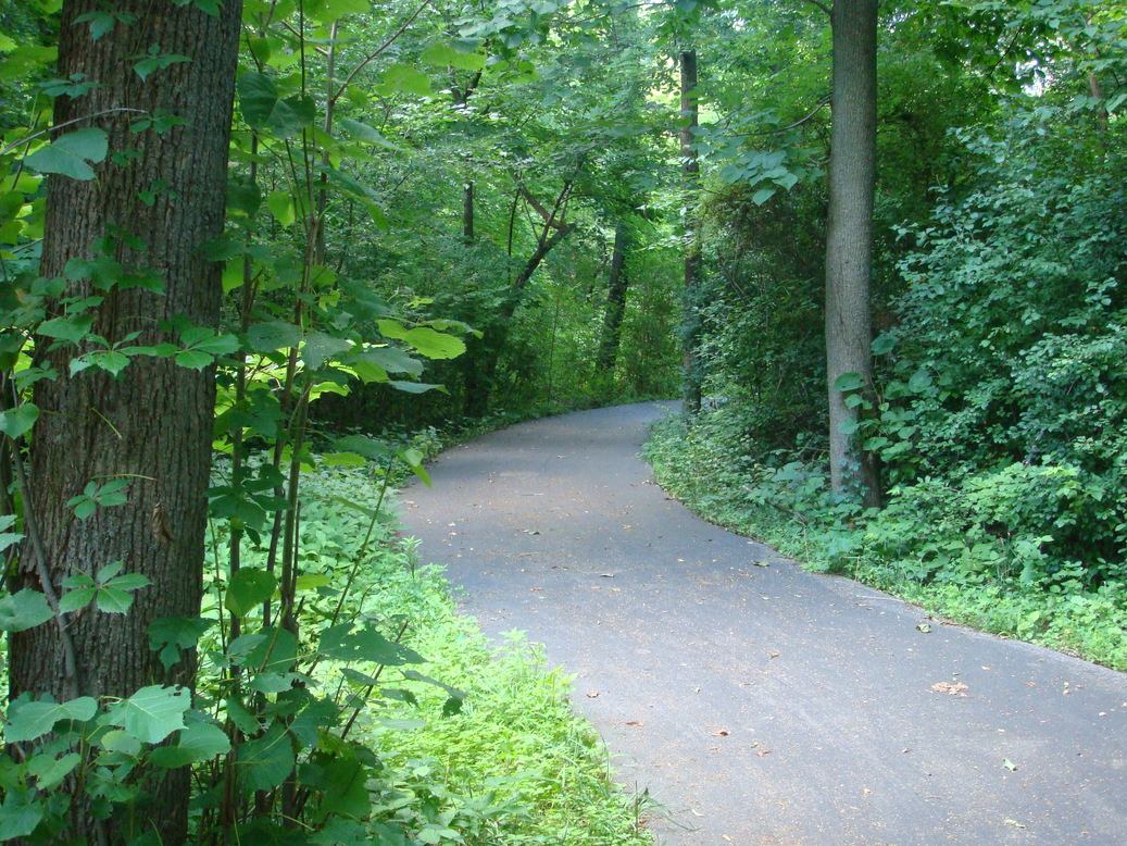 St. Charles, IL: Walking Path in Delnor Woods Park, St. Charles, IL