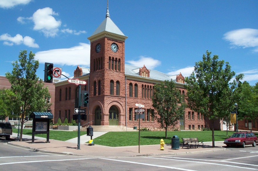 Flagstaff, AZ: Historic Coconino County Courthouse in Downtown Flagstaff
